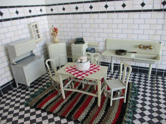 tootsie toy metal dollhouse furniture