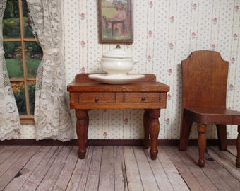 Vintage Dollhouse Furniture - Menasha Woodenware Dining Room Server - 1930s