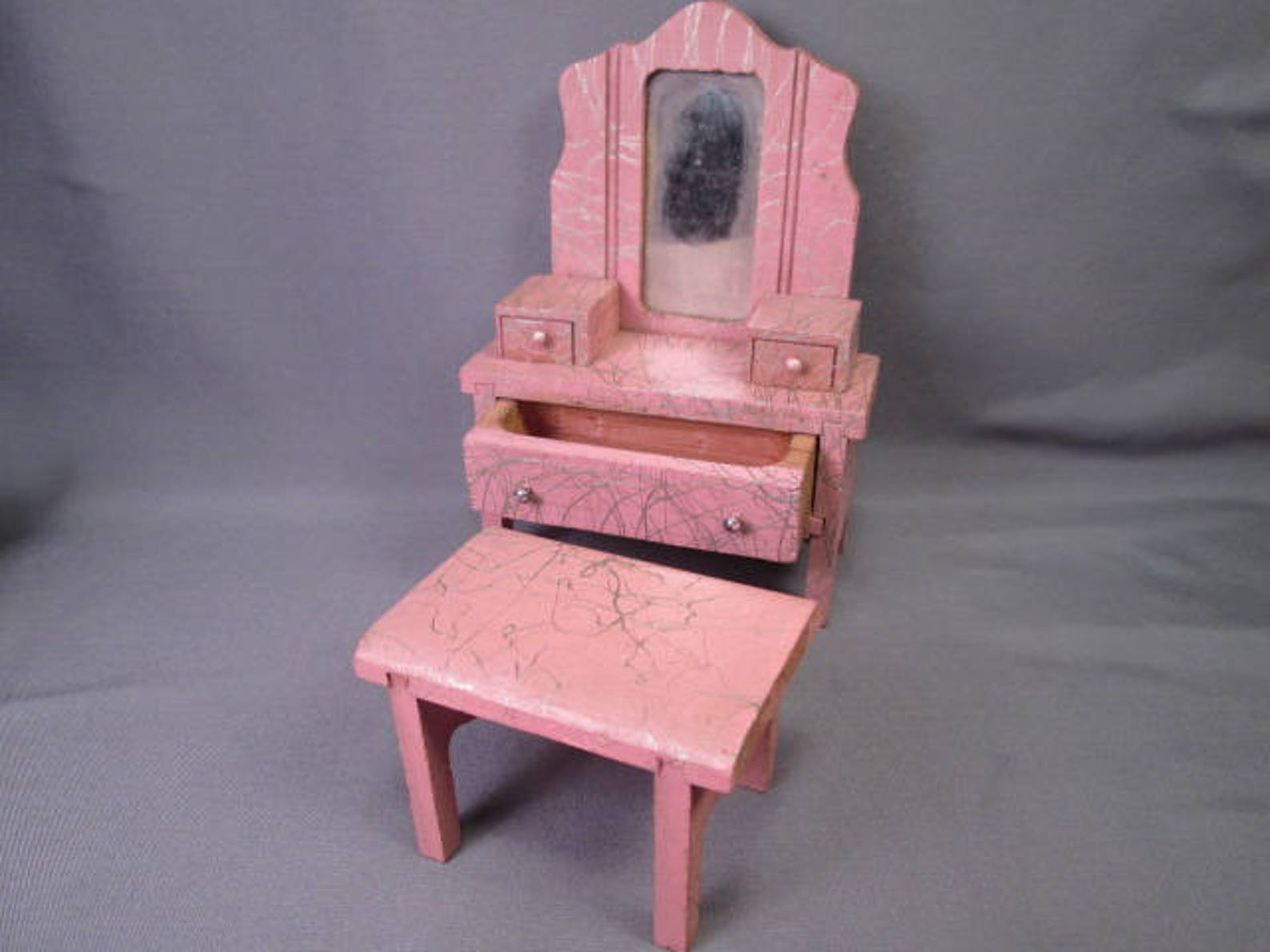 Vintage Dollhouse Furniture Complete Strombecker Bedroom Set Etsy