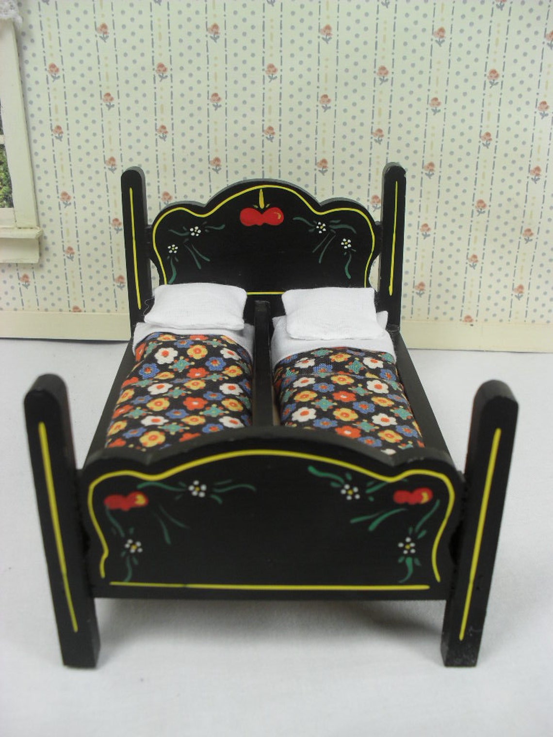 Pennsylvania Dutch Style Bundling Bed Black with Hand Etsy