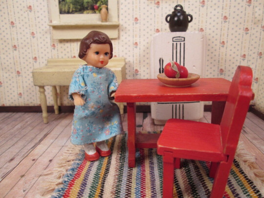Vintage Dollhouse Doll ARI Girl Rubber or Soft Vinyl Mid Etsy