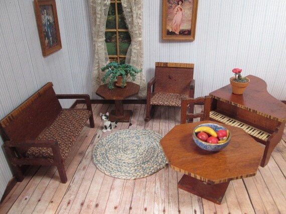 antique doll house furniture