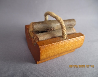 Vintage Dollhouse Furniture - Kage Log Holder - 1930s-40s