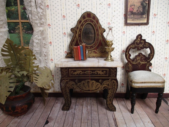 Antique 2024 dollhouse furniture