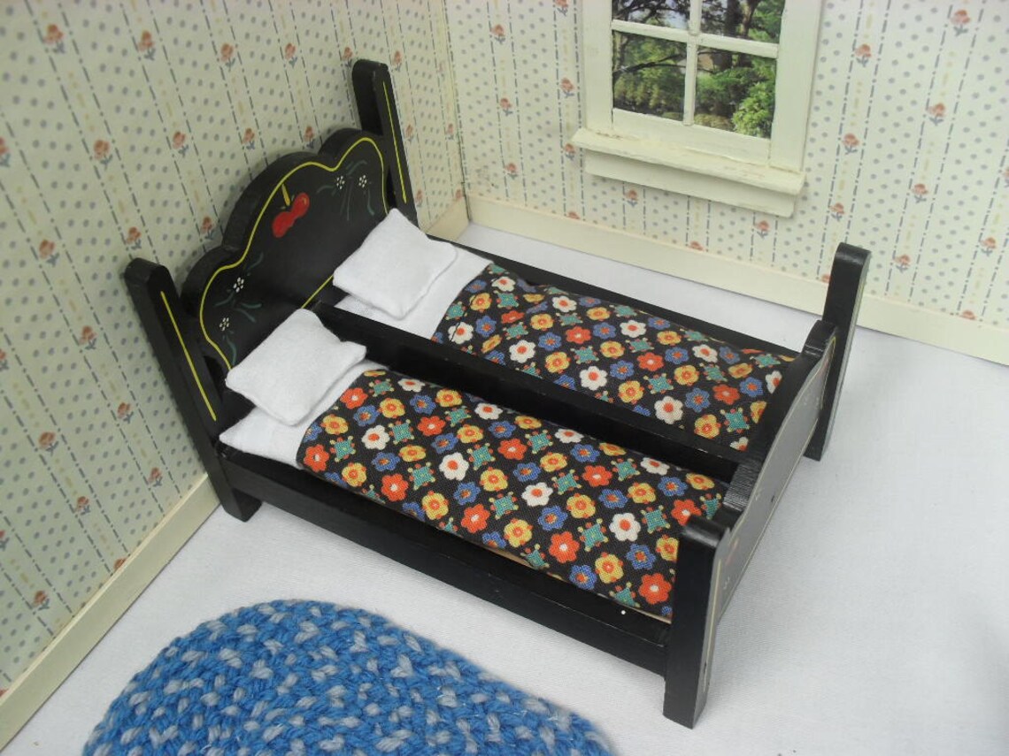 Pennsylvania Dutch Style Bundling Bed Black with Hand Etsy