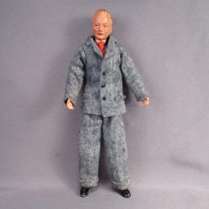 Vintage Caco Dollhouse Doll - Man Father - Made in Germany 1930&#39;s - 1:12 Scale