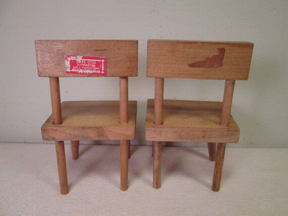 vintage wooden doll furniture
