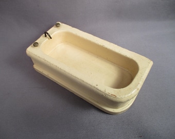 Vintage Dollhouse Furniture - Menasha Woodenware Bathtub - 1:12 Scale - 1930s