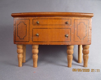 Vintage Miniature Kage Dollhouse Furniture - Dining Room Buffet - 1:16 (3/4") Scale