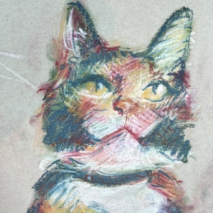 Art abstrait pastel personnalisé pour animal de compagnie | Produit original et fichiers numériques