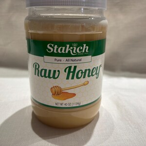 Raw Unfiltered Honey 40oz Jar