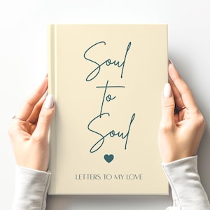 Personalized Grief Journal Soul to Soul Letters to my love , Remembrance bereavement sympathy gift In loving memory of hardcover A5 notebook