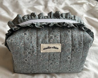 Ruffle Toiletry Bag | Beginner Sewing Pattern | Print PDF or use measurements