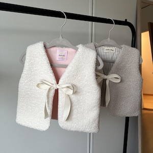 Vändbar teddyväst | PDF-sömnadsmönster | Barnväst | Nybörjarvänlig med videohandledning