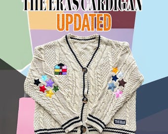 The Eras Cardigan 2025 Edition, Embroidered Star Cardigan, Eras, Gift Merch