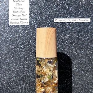 Roll On Prosperity Spell Oil | Crystal & Exotic Herb Infused Ritual Oil