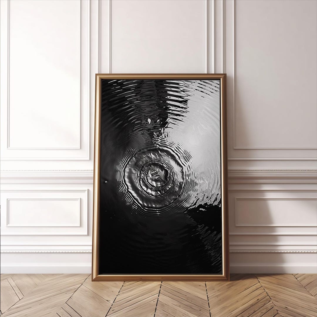 Beach Apartment Decor Water Ripple Wall Art Water Splash Print Water ...