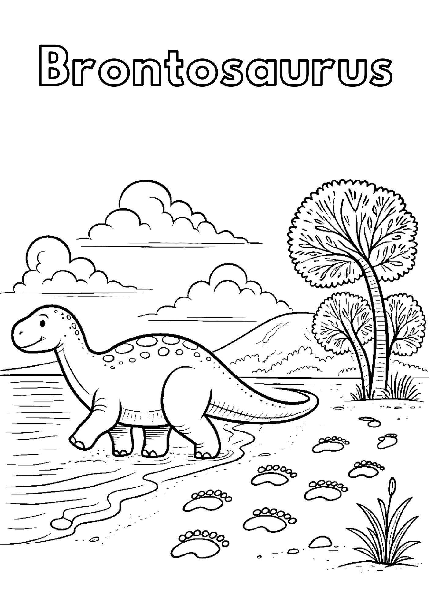 Cute Dinosaur Coloring Book for Kids: Fun Prehistoric Adventure | Learn ...