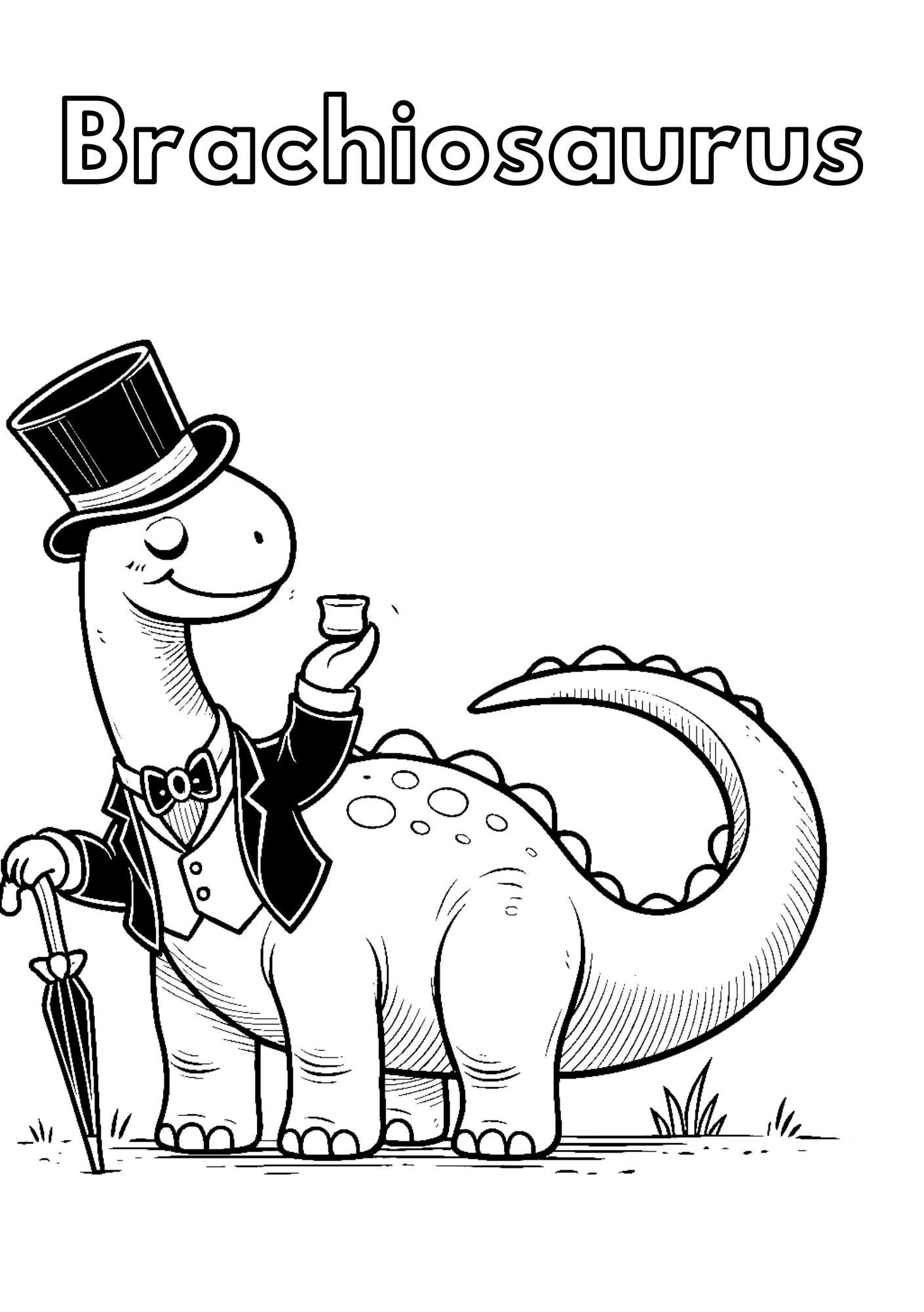 Cute Dinosaur Coloring Book for Kids: Fun Prehistoric Adventure | Learn ...