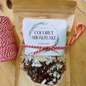 Coconut Snowflake Stovetop Potpourri – Handcrafted Holiday Simmer Pot, Ready to Gift