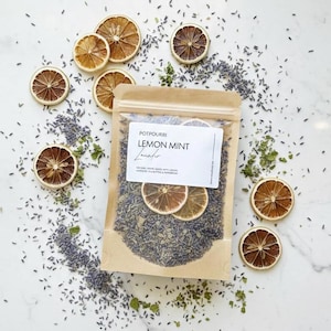 Lemon Lavender Stovetop Potpourri | Eucalyptus Peppermint Simmer Pot Kitchen Odor Eliminator