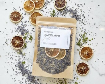 Lemon Lavender Stovetop Potpourri | Eucalyptus Peppermint Simmer Pot Kitchen Odor Eliminator