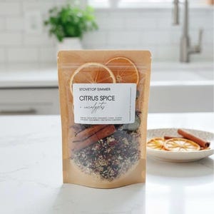 Citrus Spice Stovetop Potpourri with Eucalyptus, Orange Cinnamon Clove Simmer Pot image 3