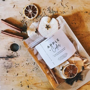 Apple Cider Stovetop Potpourri: Natural Fall Simmer Blend - Lemon & Spice