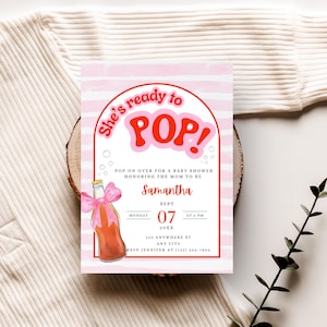 She&#39;s Ready to Pop, Ready to Pop Baby Shower, Pop Baby Shower Invitation, Soda Baby Shower Invite, Baby Shower Invitation, 2025 Baby Shower
