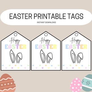 Osterhase Anhänger, Ostern Etikett, Gastgeschenk Etikett, Oster Geschenktüte Anhänger, Osterkaninchen Anhänger, Häschen Anhänger