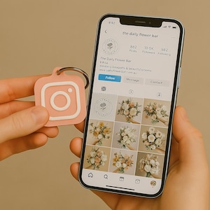 Llavero NFC personalizado: tarjeta de presentación digital personalizada / Comparte información de contacto, enlaces a redes sociales y sitio web con solo tocarlo
