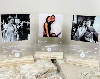 Custom Spotify Plaque with Photo & Song Code | Personalised Music Gift | Anniversary, Birthday, Couple Keepsake