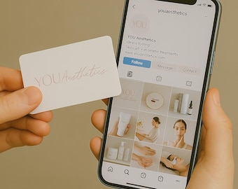 Biglietto da visita NFC personalizzato: tocca per condividere le informazioni di contatto / Biglietto digitale riutilizzabile e personalizzato