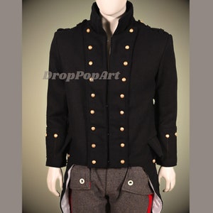 Chaqueta militar negra hombre sales