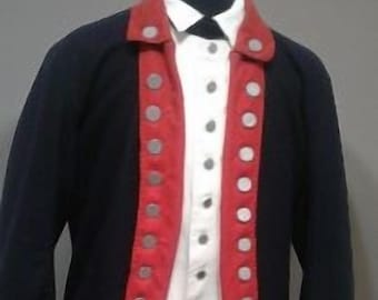 Men's Continental Army Coat Revolutionary War Regimental Jacket
