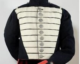 Men's New British Red Coat Revolutionary War With Black Lapels Wool Coat