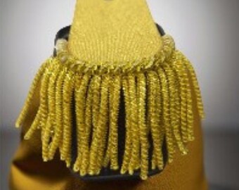 Military Epaulets Shoulder, Fancy Costume With Bullion Fringe Shoulder