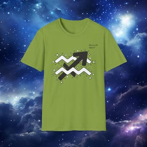 Koszulka unisex z motywem zodiaku Strzelec i Wodnik z astrologią i miłością