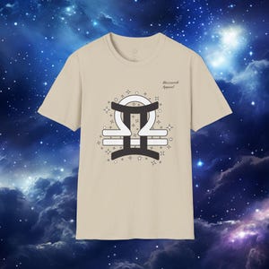 Koszulka unisex z motywem zodiaku Bliźnięta i Waga z astrologią i miłością Opis