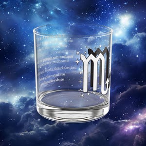 Scorpio Scorpio Zodiac Rocks Glass