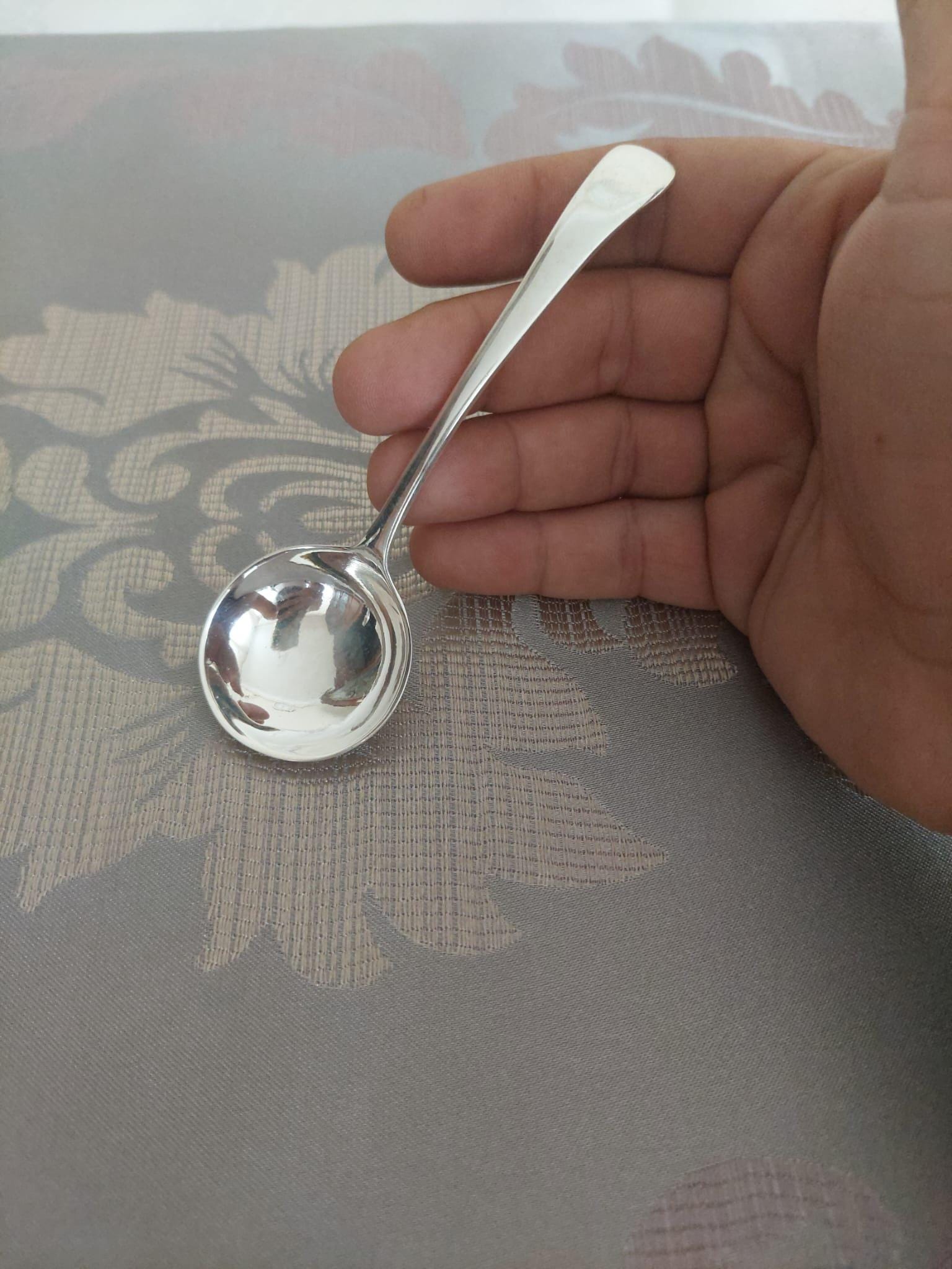 925スターリングシルバーティースプーン：コレクター向け銀食器、12cm