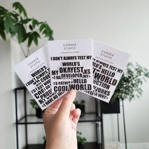 Software Developer Stickers, Programmer, Coding, Computer Programming, Software Engineer, IT Stickers, Technology, Computer Science, STEM