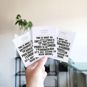 Engineer Stickers, Engineering Stickers, Funny Engineers, Engineering Student, Engineer Decal, Technology, Gifts for Engineers, Math, School