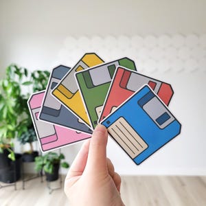 Disquete, Tecnología retro, Regalo nerd, Computadora vintage, Decoración retro, Nostalgia informática, Discos, Tecnología de los 90, Vieja escuela, Amante de la tecnología, Regalo informático