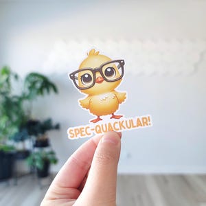 Spec-Quackular, Stickers, Duck Stickers, Duck Lover, Funny Rude Sticker, Ducks, Happy Duck, Quirky Duck, Duck Puns, Duck Sticker, Cute Ducks