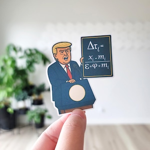 Trump Sticker, Tariff Formula, I Did That, Funny Trump, Donald Trump, Anti-Trump, Pointing Meme, Tariff, Trump Tariff, Funny Donald Trump