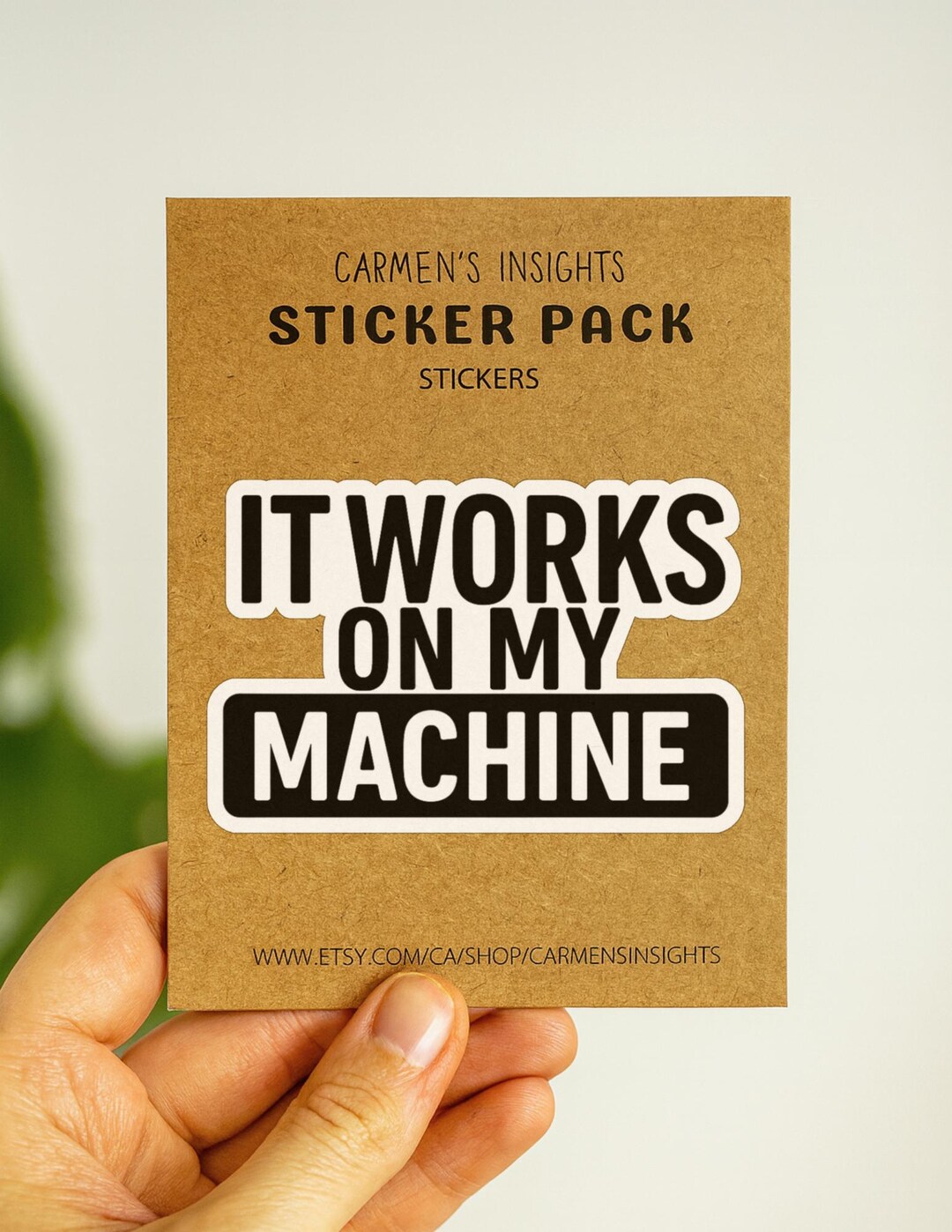 It Works on My Machine Sticker, Funny Coder Gift - Etsy