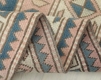 Vintage Turkish Oushak Rug 6x8: Hand-Knotted Wool & Cotton, Vintage Wool Rug, Home Decor, Floor Rug, Hand Konotted Rug, Area Rug