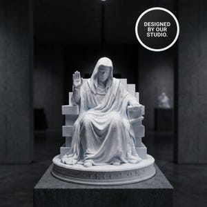 Estatua Balduino IV, Busto Rey Balduino IV, Regalo Histórico 3D, Decoración Rey Cruzado, Figurita Rey Leproso Cerámica, Arte Medieval