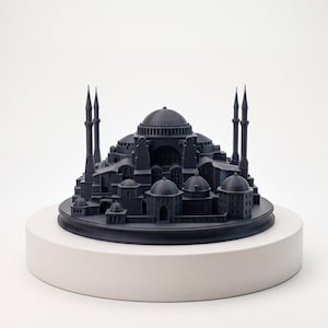 Statue di Santa Sofia | Modello Architettonico Arredo Scrivania | Regalo Storico Unico | Scultura Monumento Miniatura | Arte da Ufficio